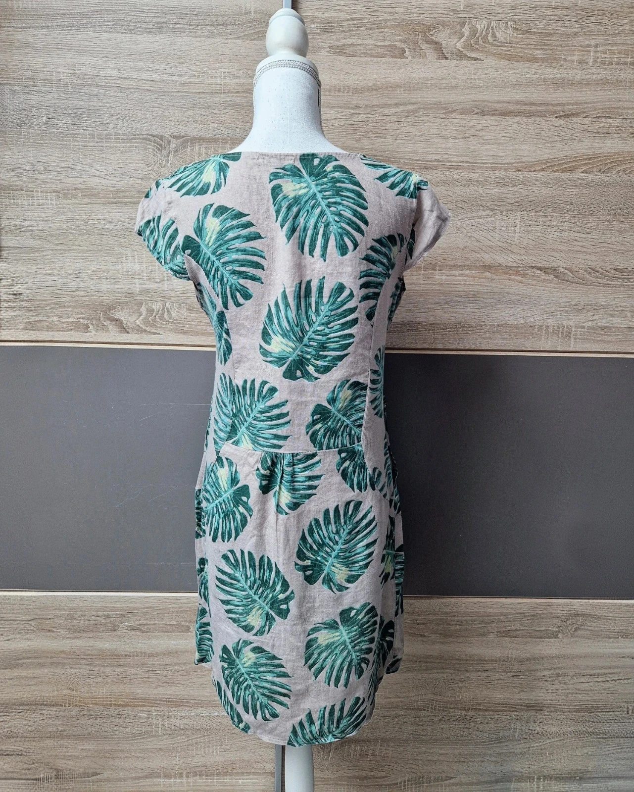 Vestido de verão de linho Made in Italy Tamanho S – photo 4
